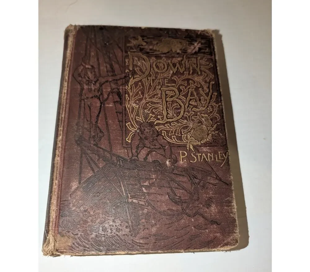 Antique 1890 Down the Bay Joe and I on Salt Water Belford Clarke HC Book
